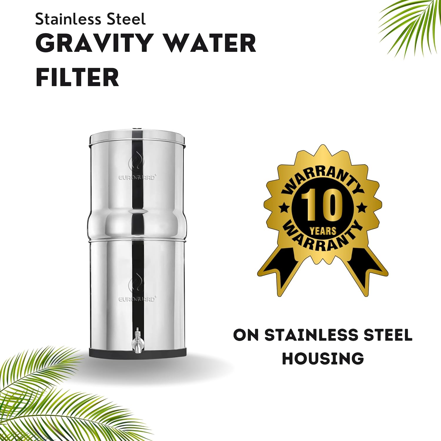 Premium Gravity Water Filtration System | 304 Stainless Steel